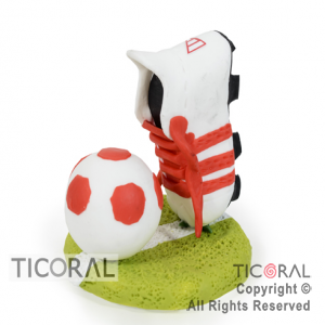 ADOR MAQUETA BOTIN DE FUTBOL RIVER A. PORC FRIA x 1